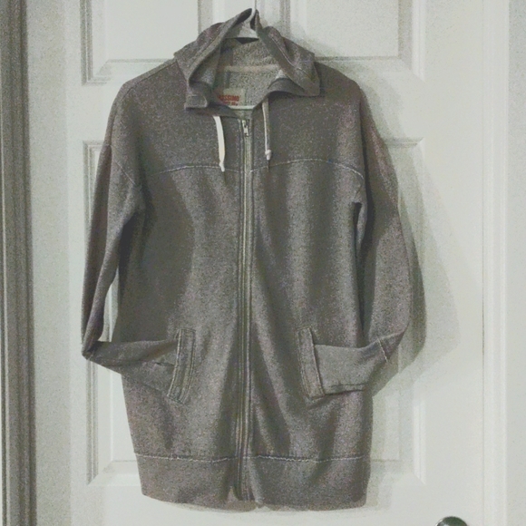 TARGET GREY FULL ZIPP🤐🤙THUMB HOLE  JACKET🫶🏼 LARGE MOSSIMO - Picture 1 of 5